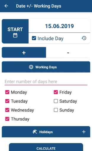 Date Calculator - Days between Dates 2