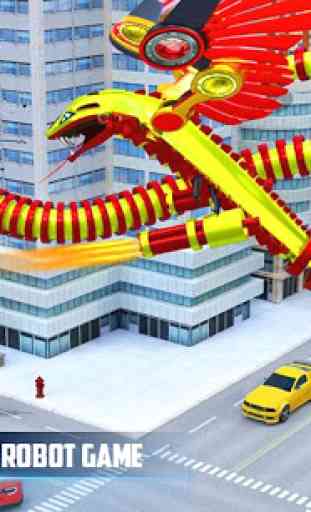 Flying Snake Transform Robot War: Robot Games 3