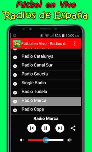 Fútbol en Vivo | Radios de España 2