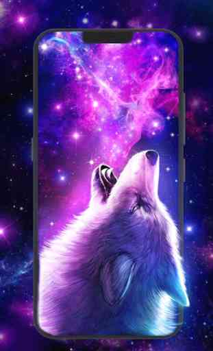Galaxy Wolf Live Wallpaper 4