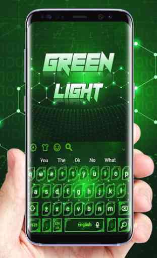 Green Light Technology Keyboard Theme 1