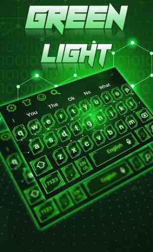 Green Light Technology Keyboard Theme 3