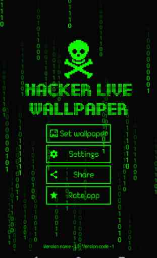 Hacker Live Wallpaper Matrix ☠ 1