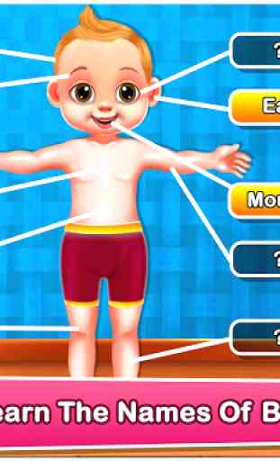 Human Body Parts - Preschool Kids Learning Games 3