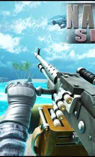 Navy War Shoot 3D - Gunner Warfare Shooter 1