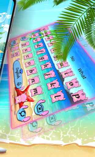 Pink Monster Keyboard Theme 3