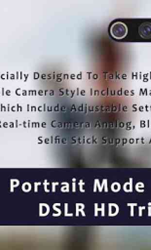 Portrait Mode Video Camera - DSLR HD Triple Camera 1