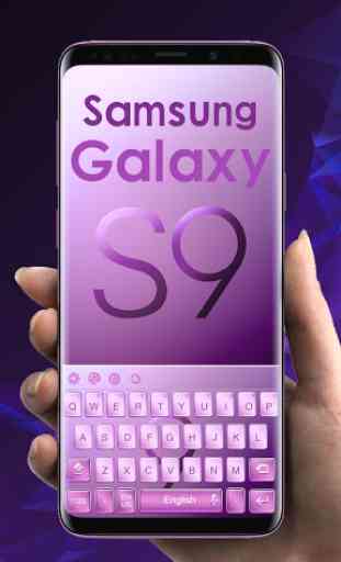 Purple Keyboard for Galaxy S9 1