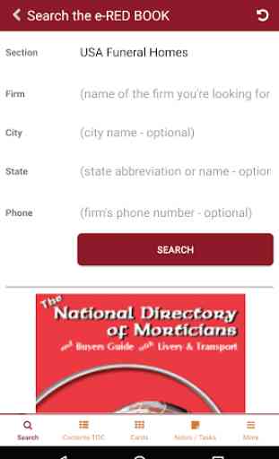 Red Book Funeral Directory - Red Book Mobile App 1
