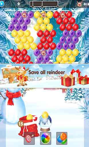 Reindeer Rescue - Bubble Shooter 4