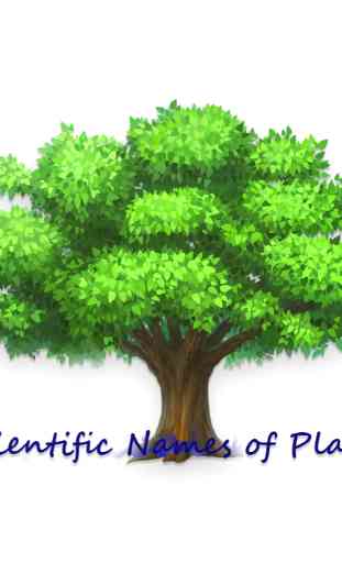 Scientific Names of Plants 1