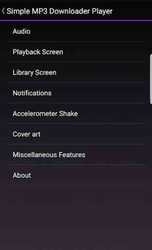 Simple MP3 Music Download Player Plus 4