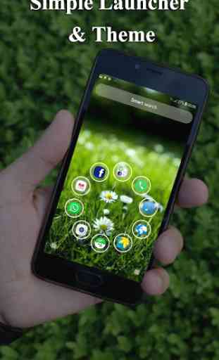 Simple smart launcher, Themes & HD wallpapers 4