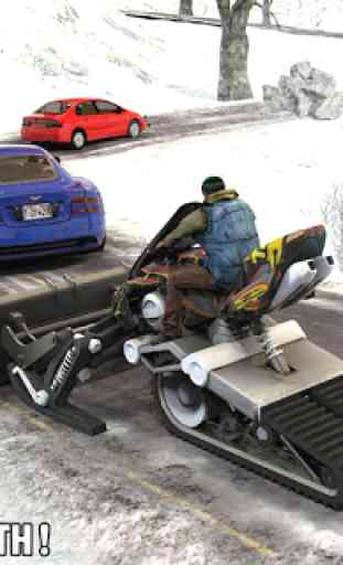 Snow clean plow Bike Excavator Road Ride Rescuers 4