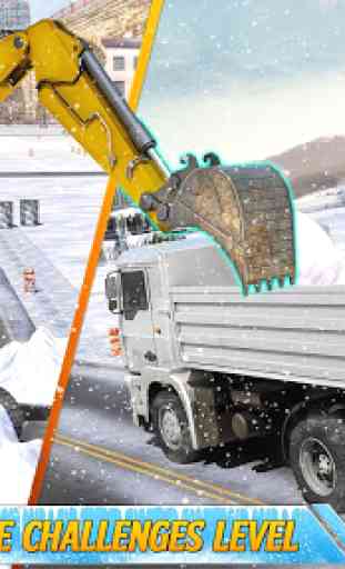 Snow Heavy Excavator Machine Simulator 4