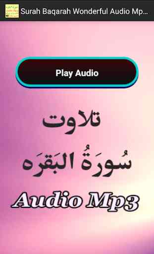 Surah Baqarah Wonderful Audio 3