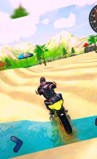 Water Beach Bike Racer: Motocross Dirt Bike Stunts 3