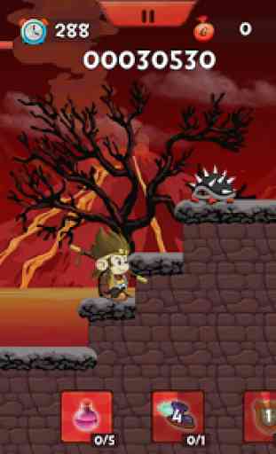 Willie the monkey king in the island adventure 1