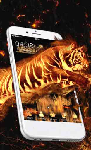 3D Vitality Fire Tiger Theme 1
