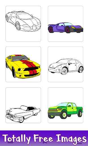 Adult Color by Number Book - Paint Cars by Numbers 1