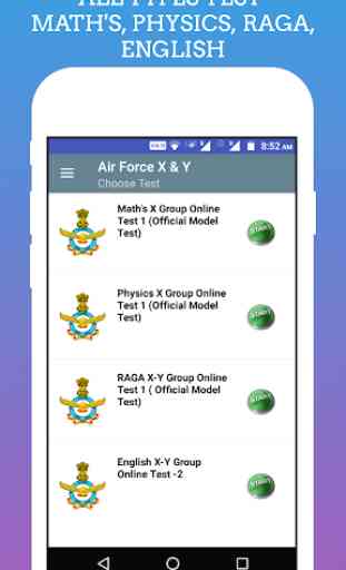 Air Force X&Y Exam - LearnWay Online Test 1