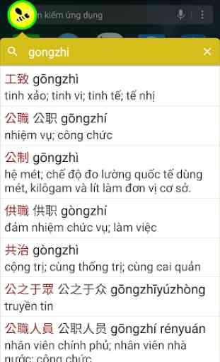 Chinese Vietnamese dictionary 1