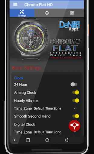 Chrono Flat HD Watch Face Widget & Live Wallpaper 4