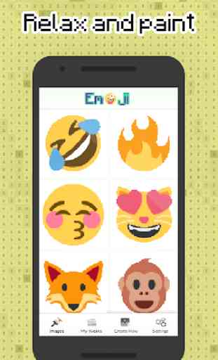 Color by numbers Emoji Pixel Art 2