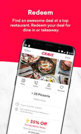 Crave: Live Deals & Discounts From Top Restaurants 3