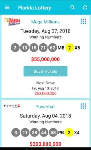 Florida Lottery Ticket Scanner & Results 1