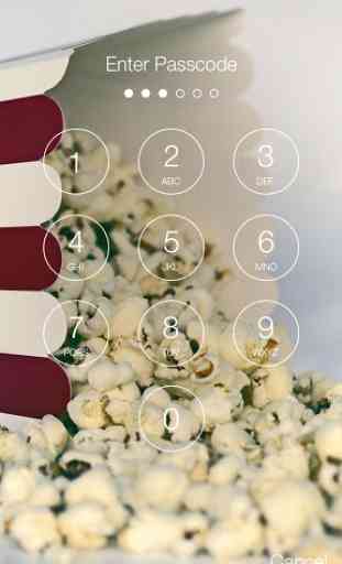 Fun Popcorn PIN Lock Screen 2