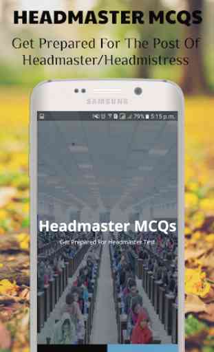 Headmaster MCQs Test 1