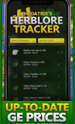 Herblore Tracker for OSRS 1