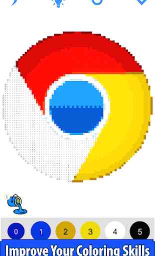 Internet Logos Color by Number: Pixel Art Coloring 4