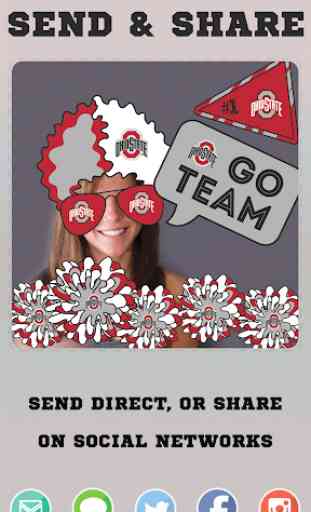 Ohio State Buckeyes Selfie Stickers 4
