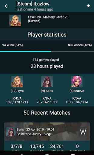 Player Tracker for Paladins 3