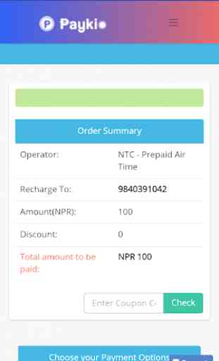 Recharge to Nepal - PayKio, Nepal Recharge App 3