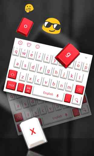 Red White Keyboard 1