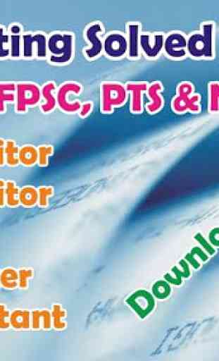 Senior Auditor MCQS TEST : FPSC PPSC KPSC 1