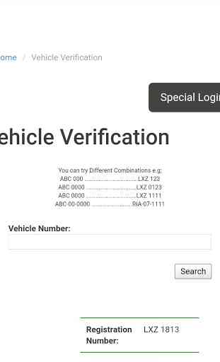 Vehicle Registration 2
