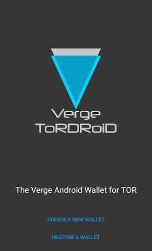 Verge Tor Wallet for Android 1