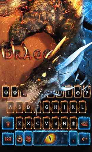3D Dragon keyboard Theme 1