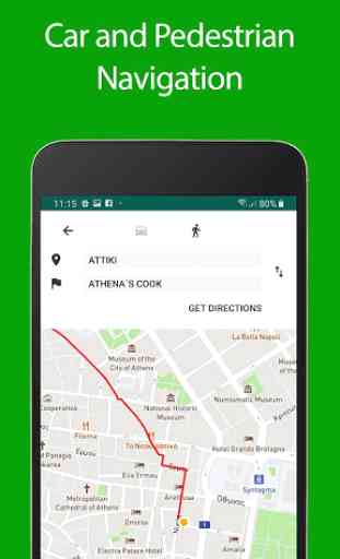 Athens Offline Map and Travel Guide 2