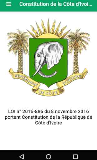 Constitution Côte d'Ivoire 1