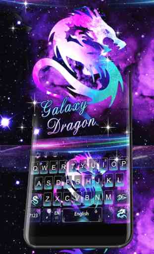 Galaxy Dragon Keyboard Theme 1