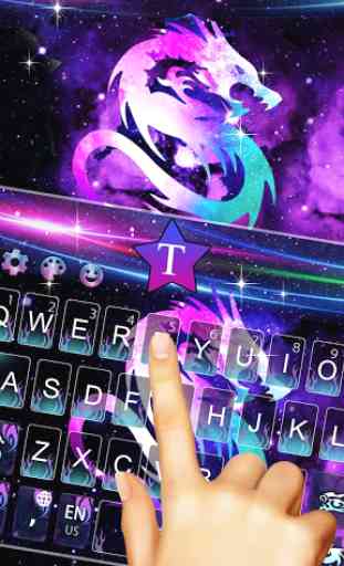 Galaxy Dragon Keyboard Theme 4