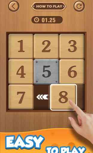 Number Puzzle - Wood theme 1