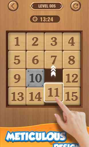 Number Puzzle - Wood theme 2