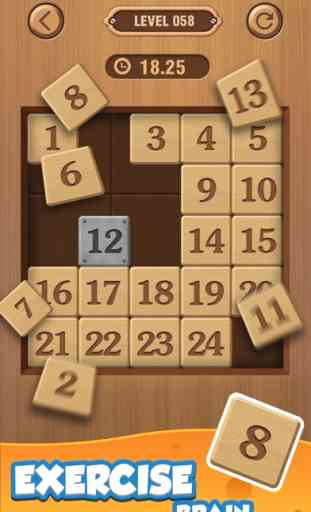 Number Puzzle - Wood theme 3