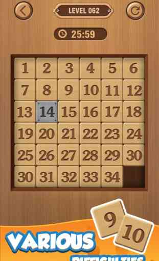 Number Puzzle - Wood theme 4